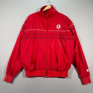Vintage St. Louis Cardinals Windbreaker Jacket Mens Large Red Starter MLB‎ 90s